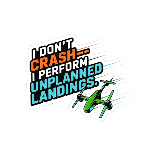 Drone Racing Sticker – Funny FPV Pilot Decal for Quadcopter Enthusiasts, RC Hobbyists and Flight Controllers
