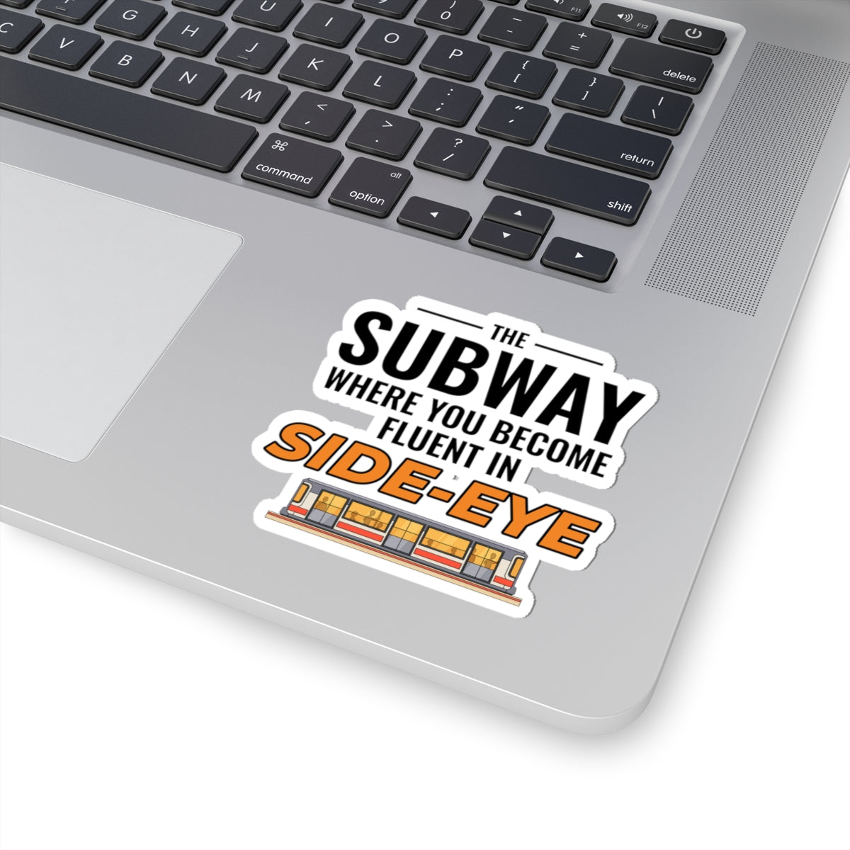 NYC Subway Side-Eye Sticker - Underground Attitude Vinyl Decal for Seasoned Commuters