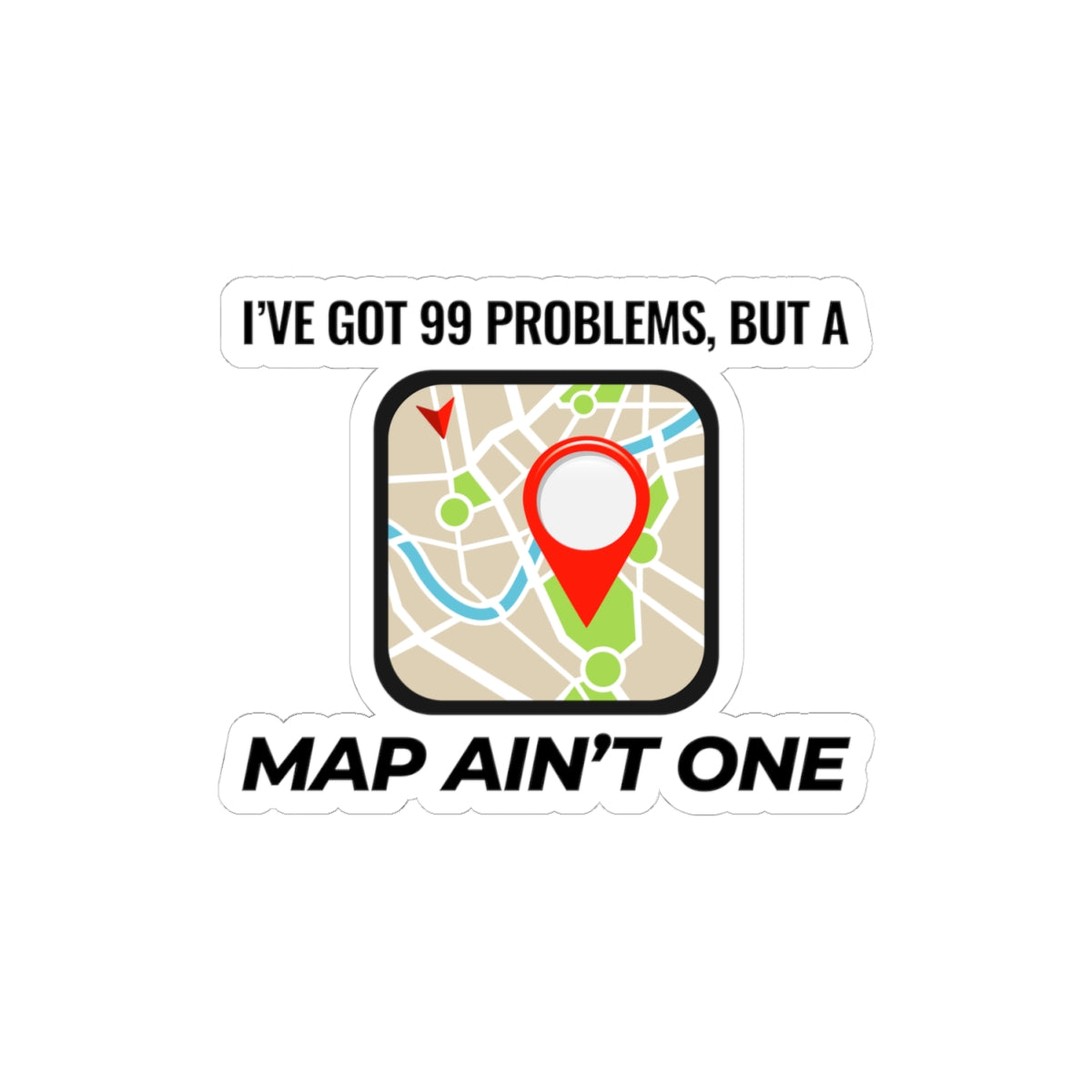 Cartography Confidence Sticker - Map Master Vinyl Decal for Geographers