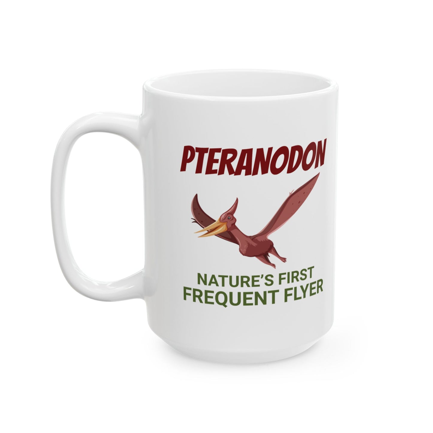 Dinosaur Fossil Mug Pteranodon Flying Reptile for Archaeology Enthusiasts