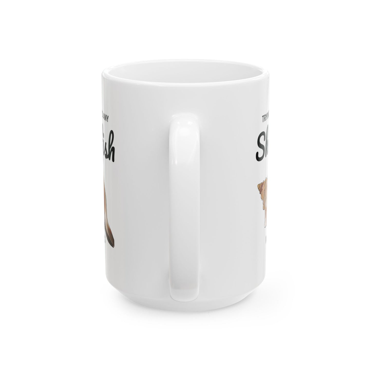 Conch Shell Mug, Shellfish Humor, Ocean Lover