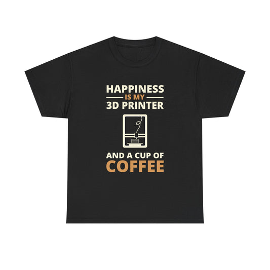 3D Printer T-Shirt – Funny Coffee & Maker Graphic for Hobbyists Tech Enthusiasts
