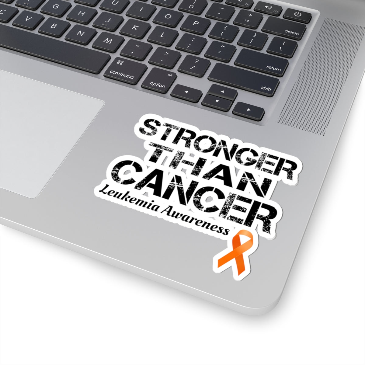 Leukemia Awareness Ribbon Sticker - Stronger Than Cancer Vinyl Decal for Survivors, Patients, and Families
