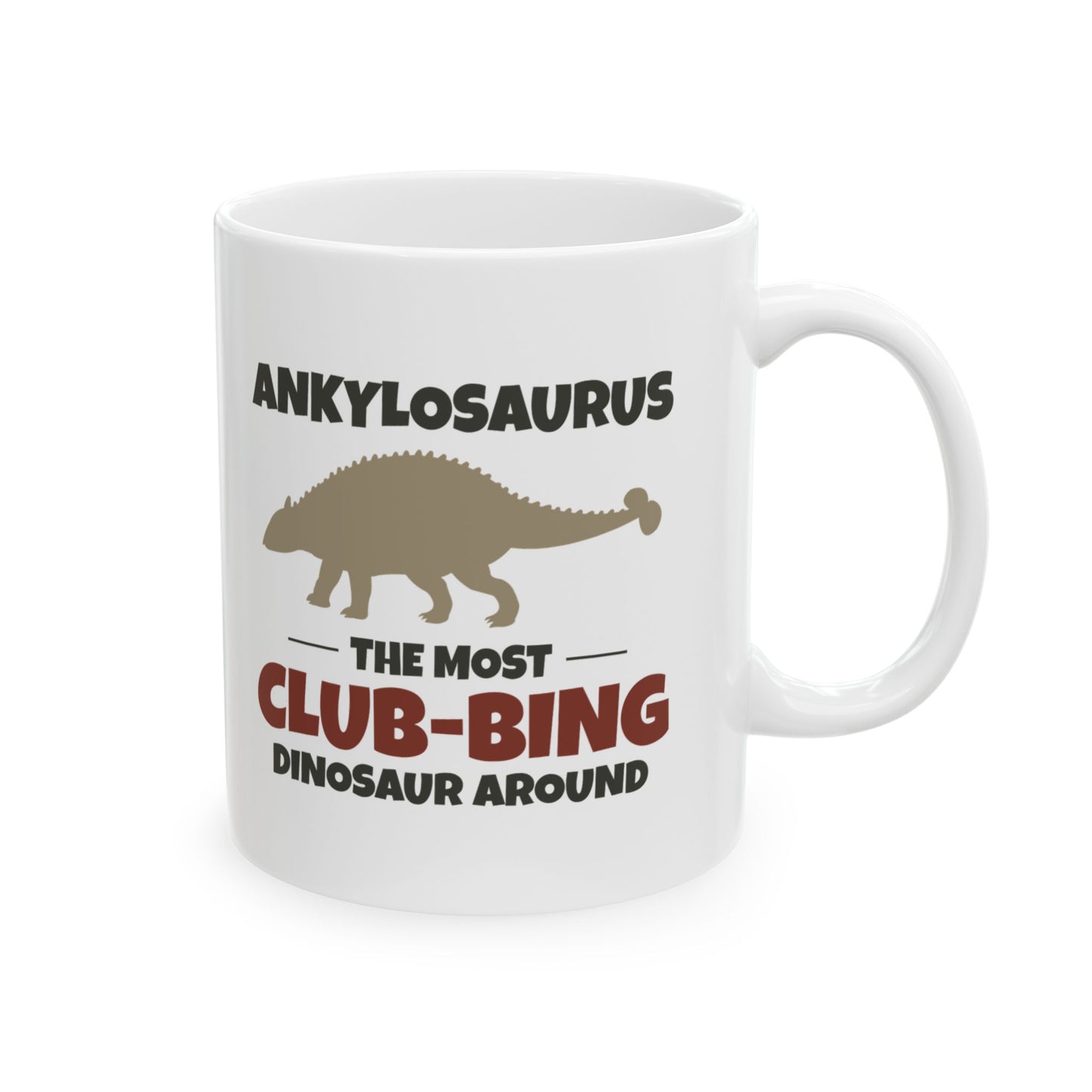 Dinosaur Fossil Mug Ankylosaurus Club Tail for Paleontology Enthusiasts