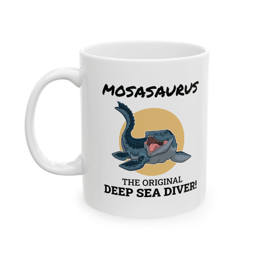 Dinosaur Fossil Mug - Mosasaurus, Marine - Paleontology Mug
