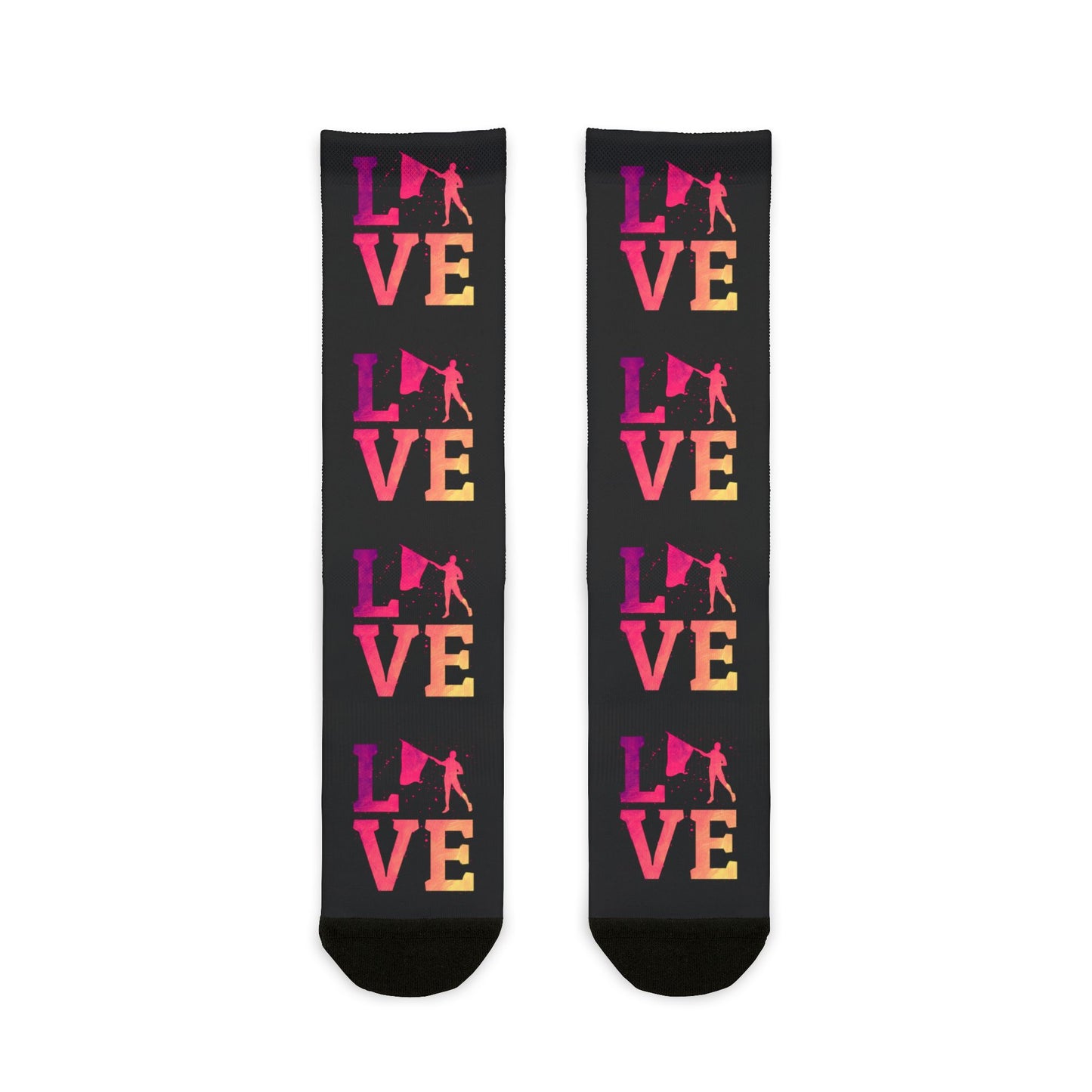 Color Guard Socks – Fun and Stylish Design for Enthusiasts & Performers