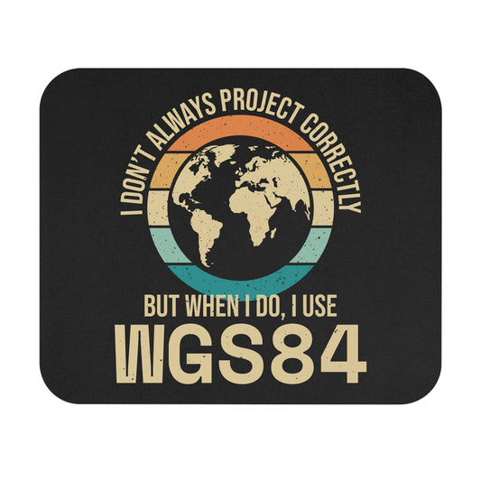 Geospatial Humor Mouse Pad - Coordinate System Joke Non-Slip Rubber Base Mouse Pad for GIS Analysts & Mappers