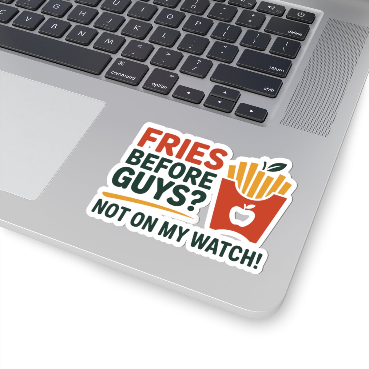 Playful Dietitian Sticker - Fries Before Guys Vinyl Decal for Registered Dietitians, Nutritionists