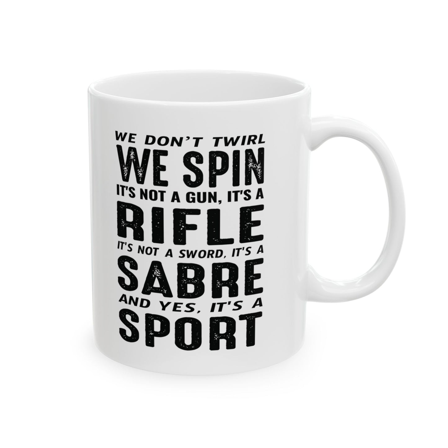 Color Guard Tasse – Spin Rifle Sabre Sport Design für Enthusiasten