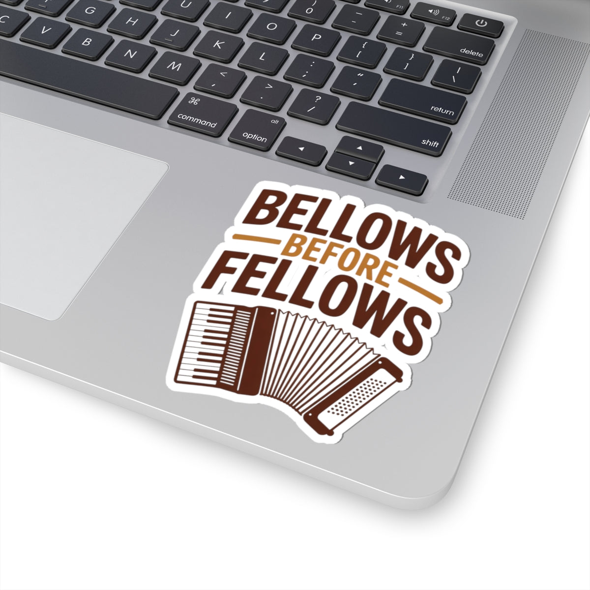 Accordion Sticker – Bros Before Bellows Parody for Squeezebox Players, Folk Musicians