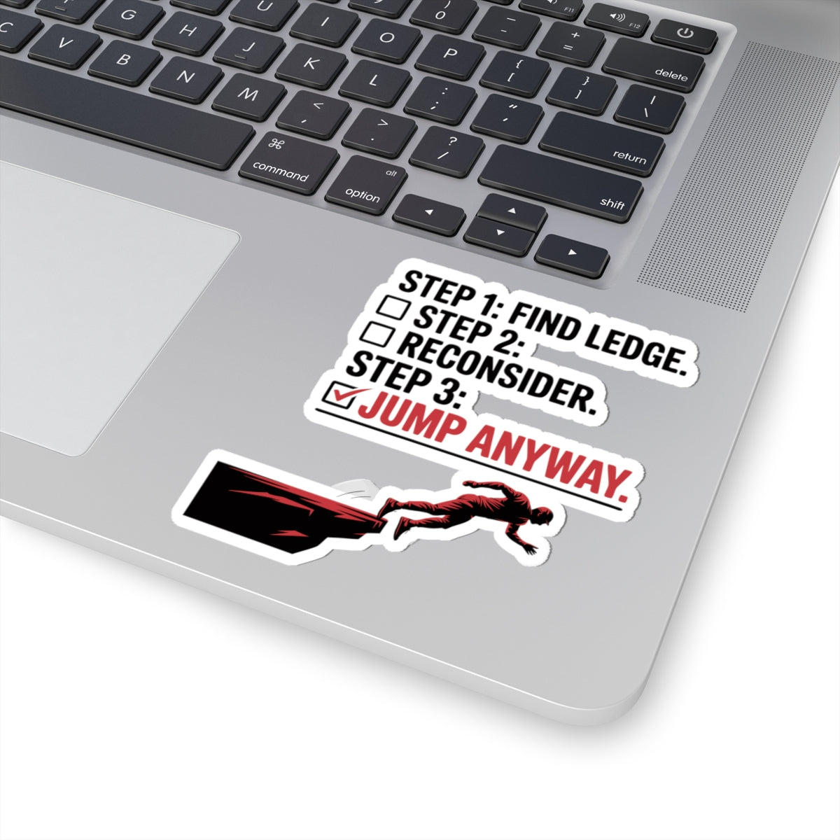 BASE Jumping Sticker – Funny Checklist Cliff Jump Decal for Extreme Sports Fans Adrenaline Junkies