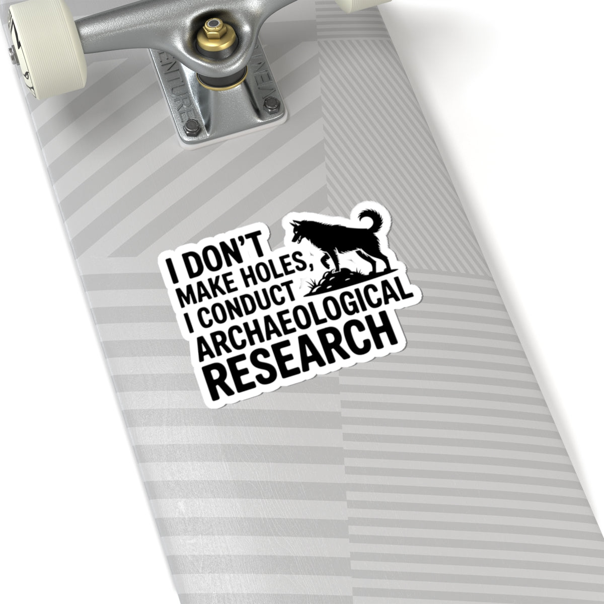 Archaeologist Academic Husky Sticker - Scientific Pup Vinyl Decal for Siberian Dog Lovers