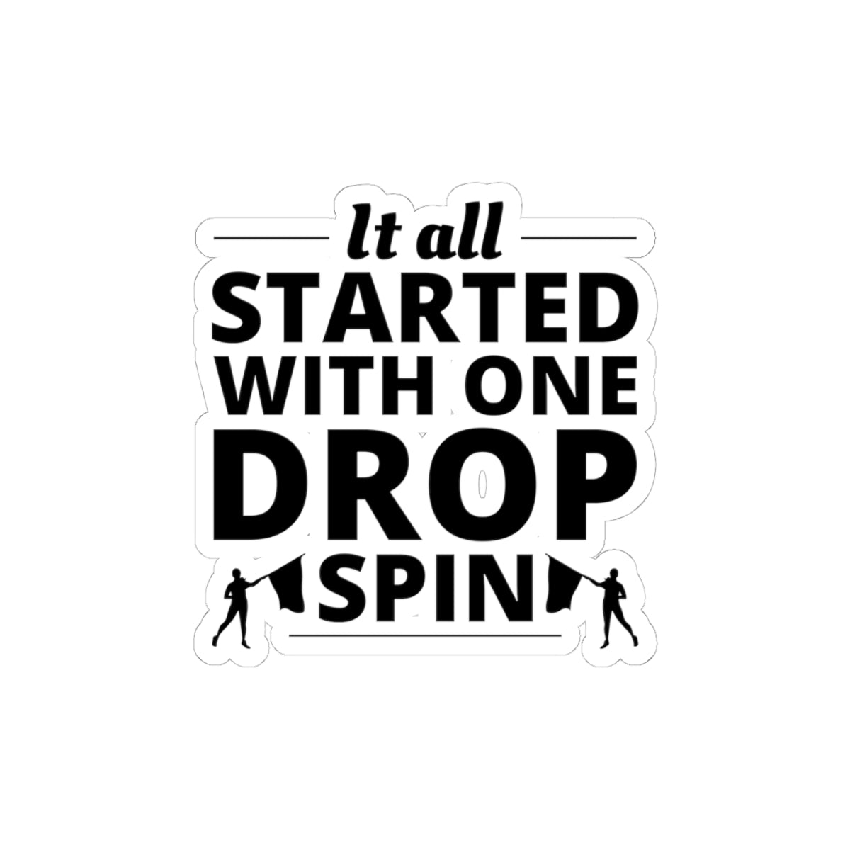 Color Guard Sticker Vinyl – Inspirational Design for Performers and Fans