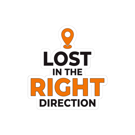 Wanderer's Path Sticker - Directional Travel Quote Decal for Adventurers