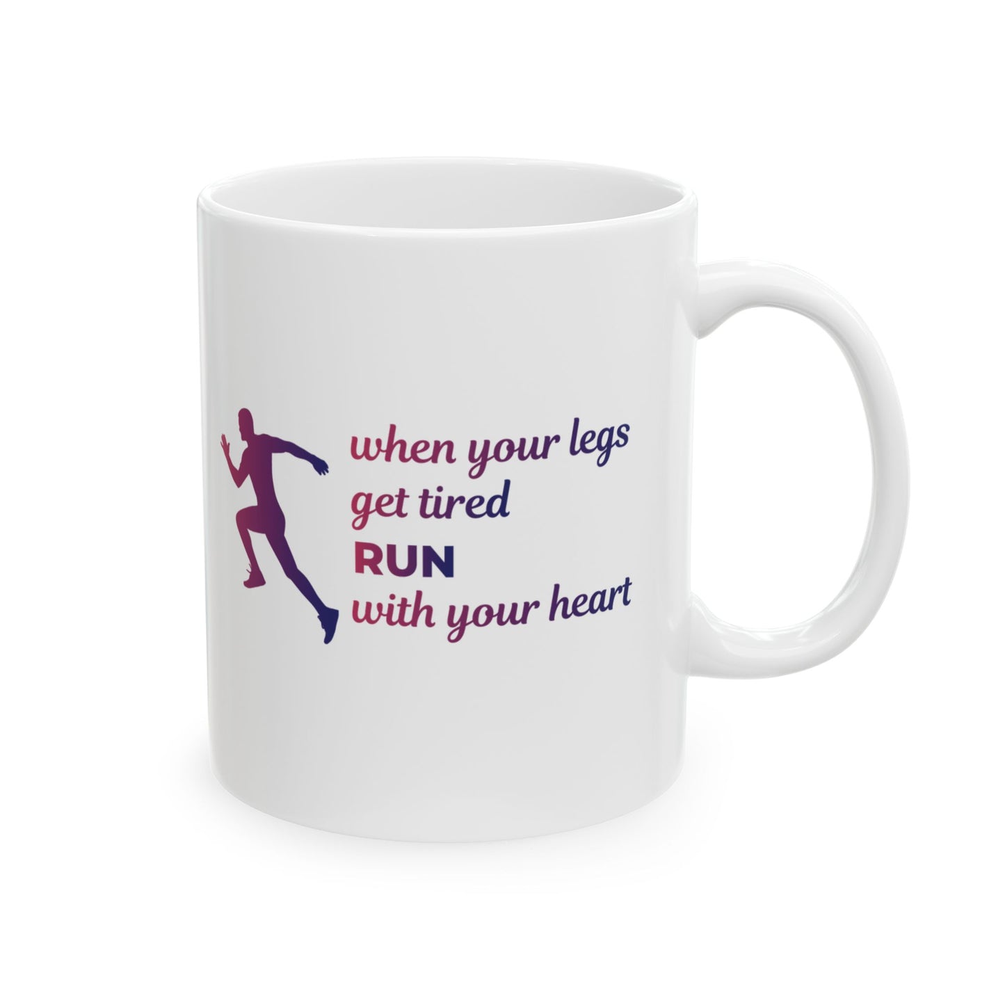 Running Mug - Motivational Runner Gift, Inspirational Running Quote