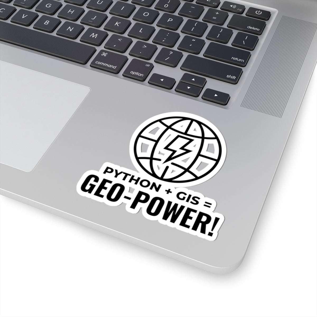 Geospatial Coding Sticker - Python GIS Vinyl Decal for Data Scientists, Developers