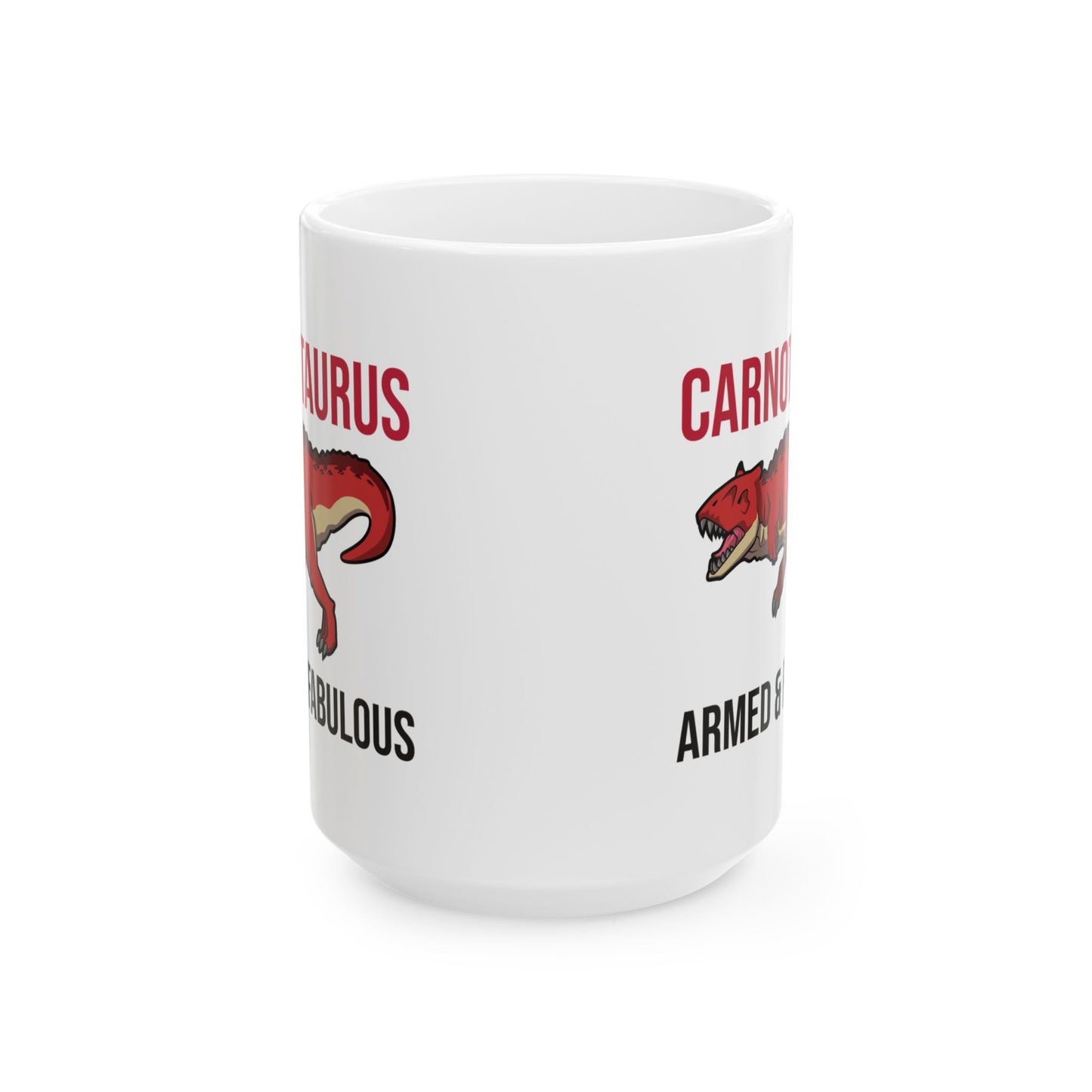 Dinosaur Fossil Mug - Carnotaurus, Horned - Dino Fan Gift