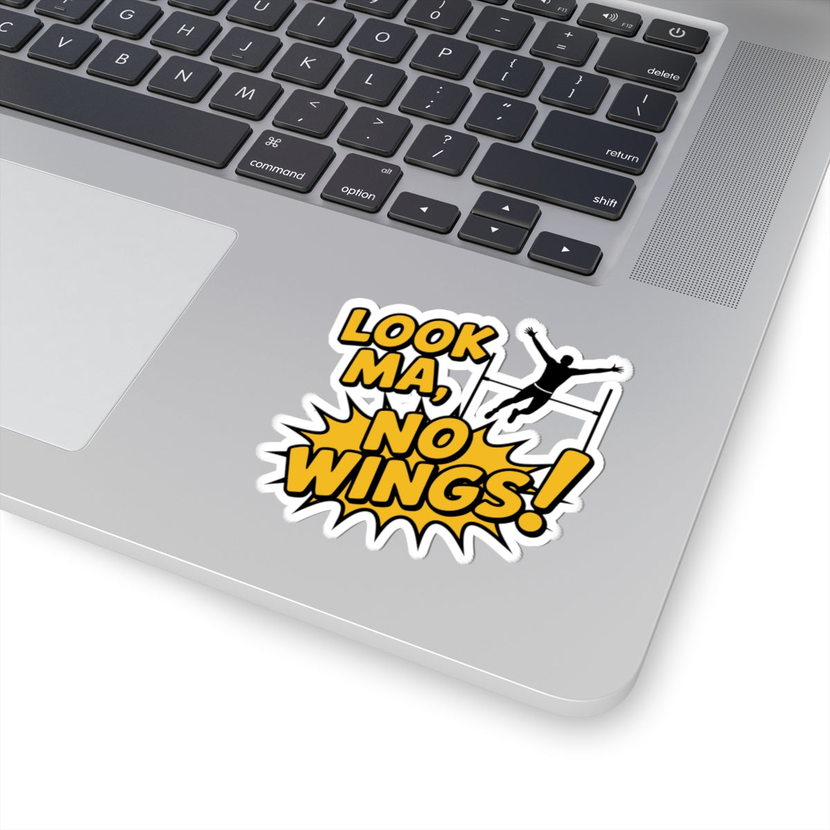 Pole Vault Sticker – Funny Comic Book Explosion Humor Decal for Track and Field Athletes, Competitive Vaulters & Sport Fans