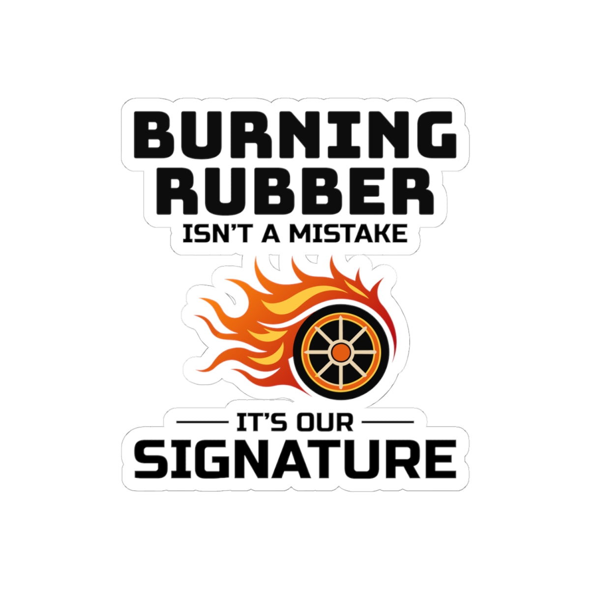 Drifting Drift Racing Sticker Vinyl Motorsport Burning Rubber Signature Slide