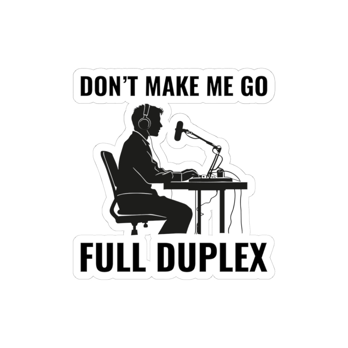 Amateur Ham Radio Operator Stickers Vinyl Decal - Duplex Mode & Advanced Comms