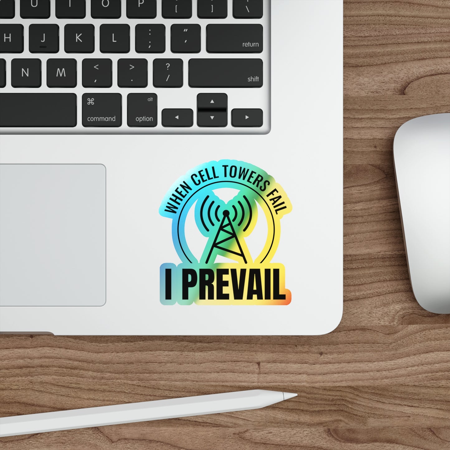 Amateur Ham Radio Operator Stickers Holographic Vinyl Decal - Reliable Comms & Backup Networks