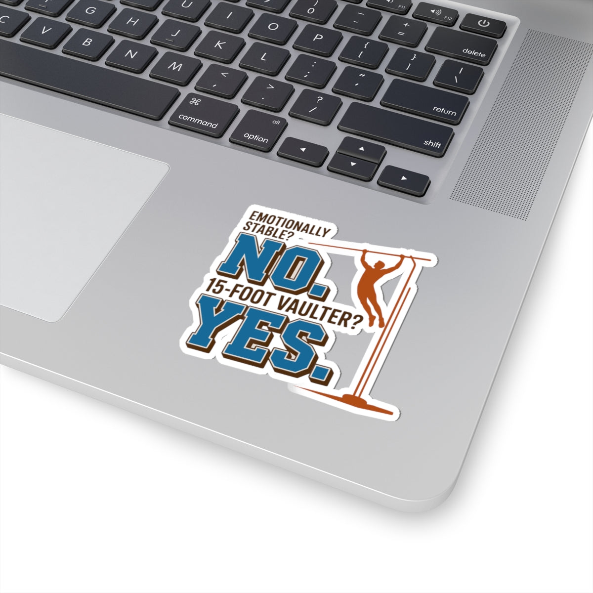 Pole Vault Sticker – Funny Question Answer Humor Decal for Track and Field Athletes, Competitive Vaulters & Sport Fans