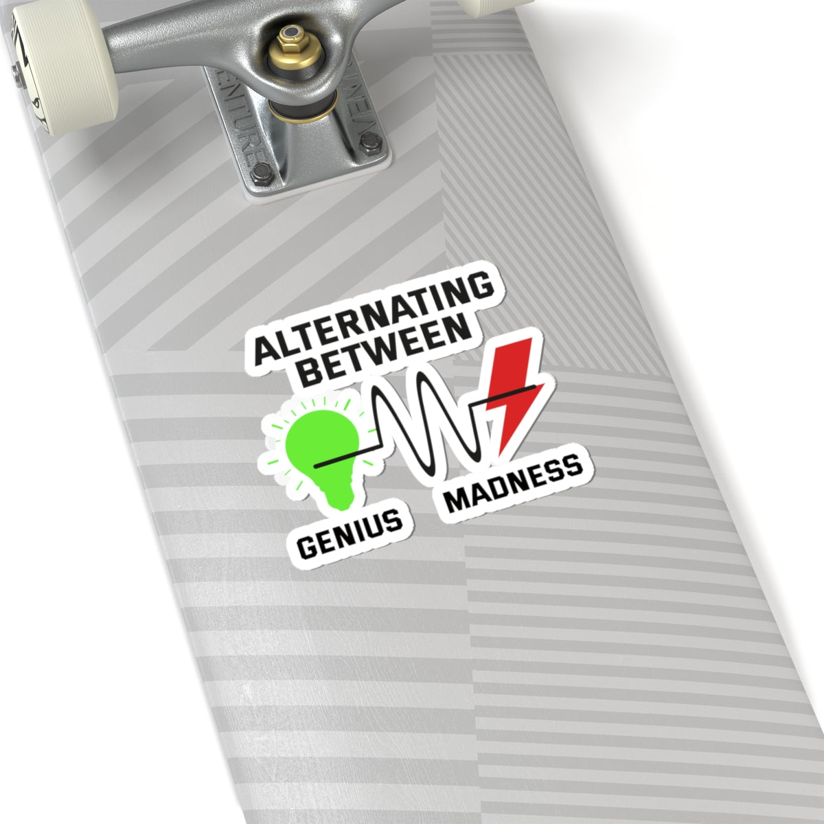 Electrician Genius Madness Sticker - Wiring Humor Vinyl Decal for Electrical Techs & Engineers