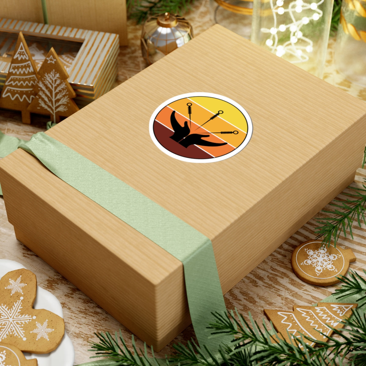 Acupuncture Symbol Sticker - Needle Therapy Vinyl Decal for Acupuncturists, TCM Practitioners