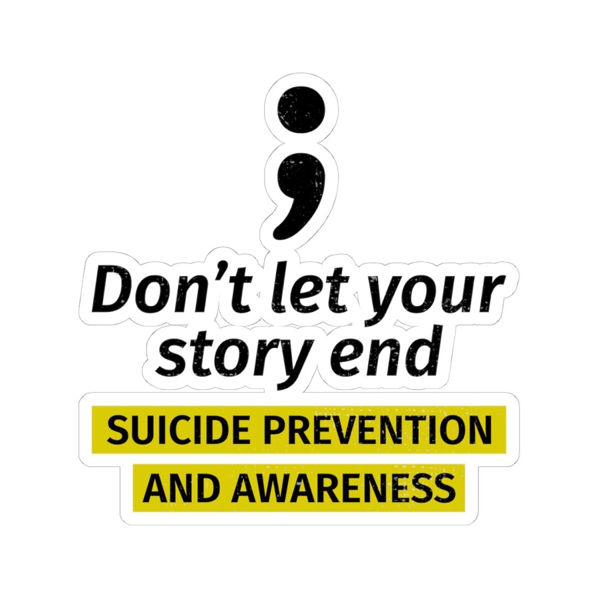 Mental Health Support Sticker - Positive Encouragement Vinyl Decal for Counselors and Support Groups