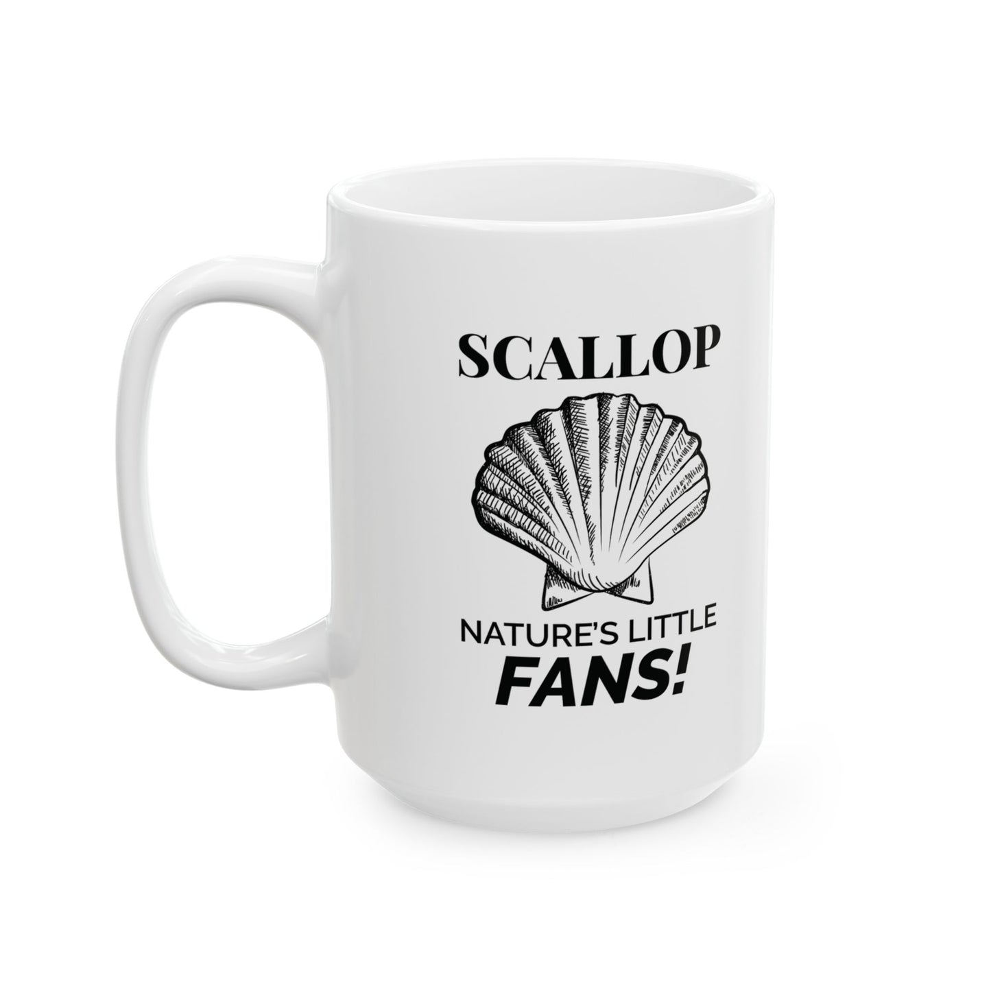Scallop Shell Mug, Ocean Fan, Beach Lover Gift