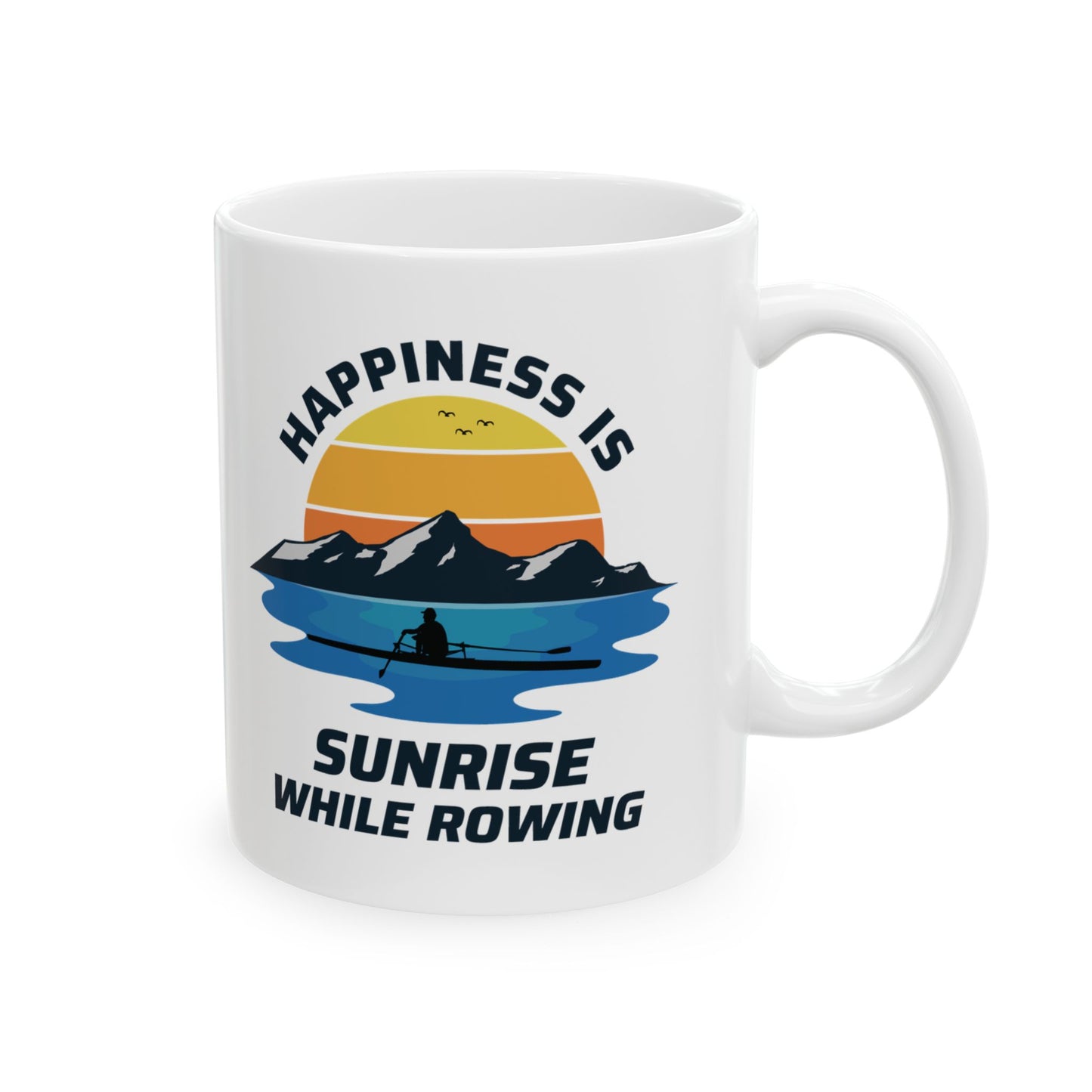 Rowing Mug Morning Rower Sunrise Water Sport Lake Adventure
