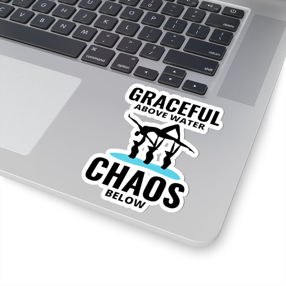 Graceful Synchronized Swimming Sticker - Humorous Vinyl Decal for Swimmers and Coaches