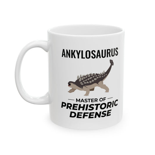 Dinosaur Fossil Mug Ankylosaurus Prehistoric Defense for Paleontology Enthusiasts