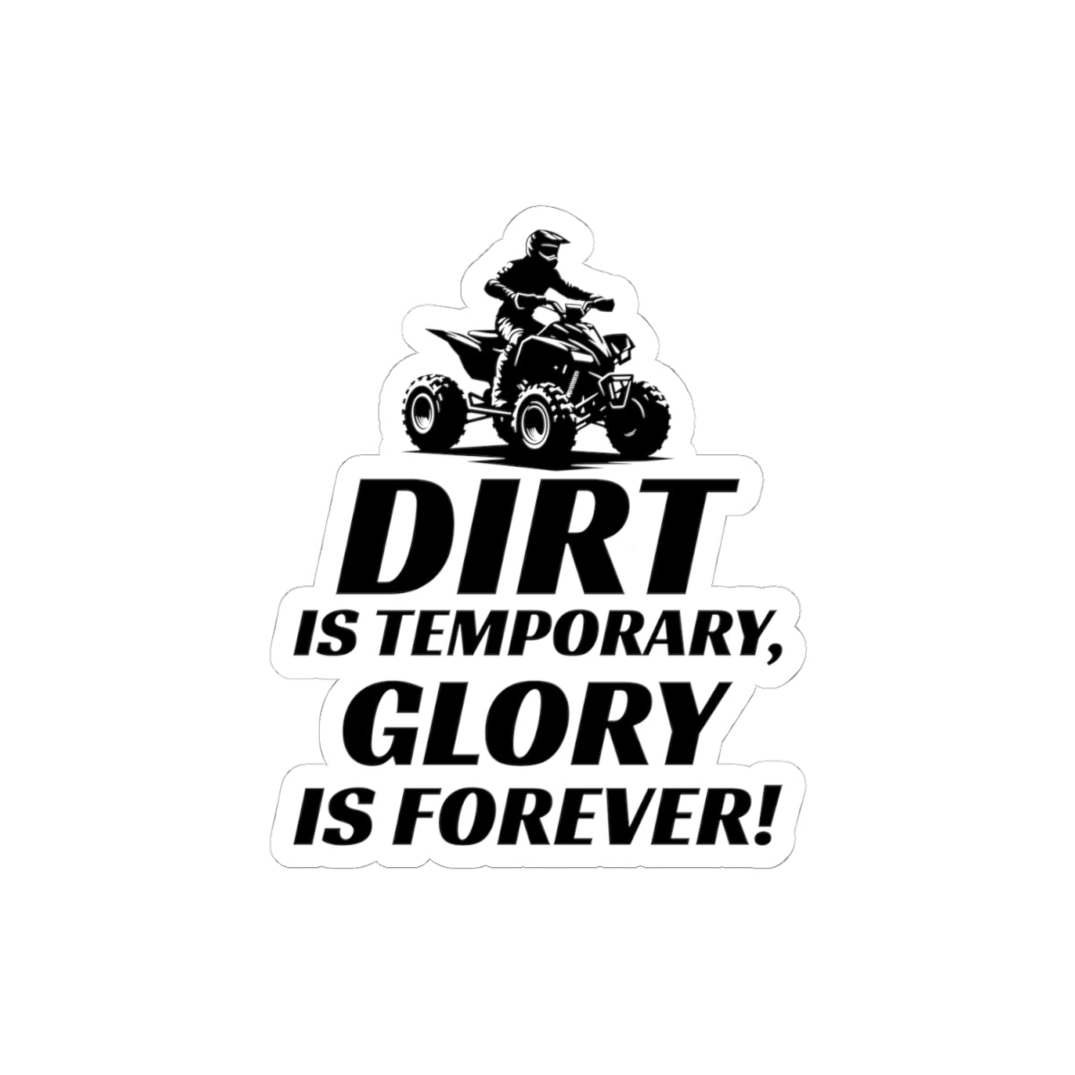 ATV Sticker Vinyl - Quad Bike Jump Decal for Off-Road Racing & Dirt Track Enthusiasts