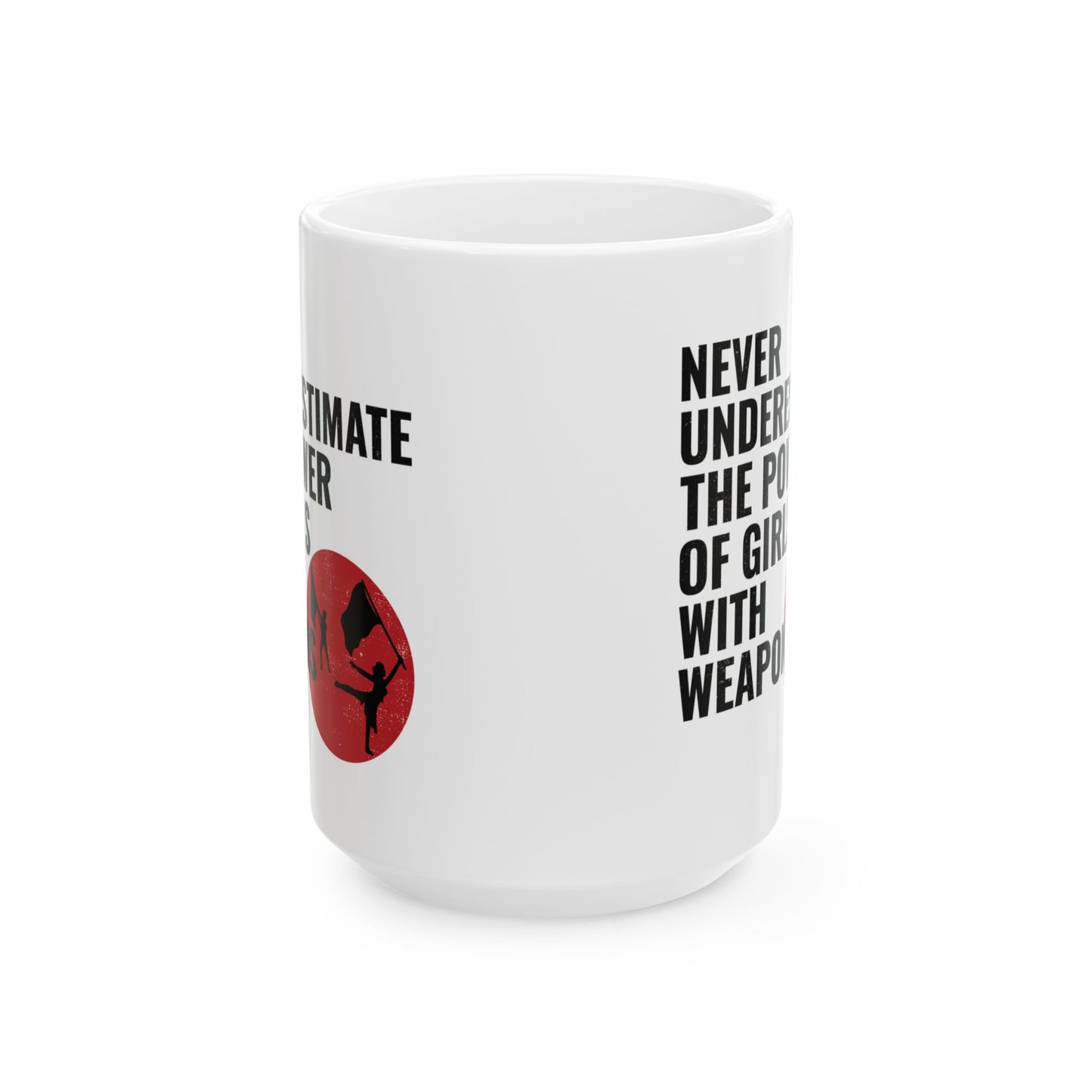 Color Guard Mug - Empowered Girls Design for Performers & Fans