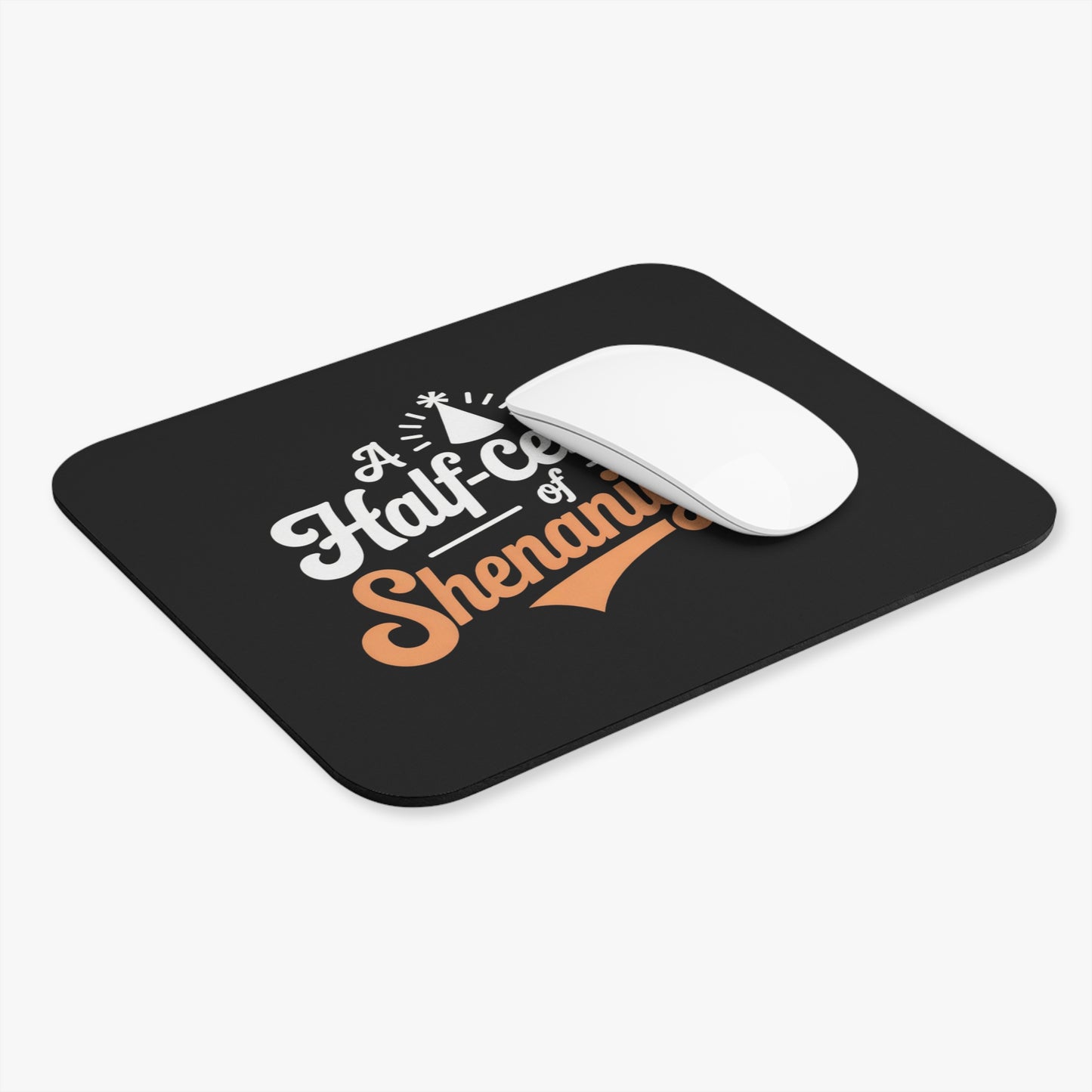 Funny 50th Birthday Mouse Pad - Half Century of Shenanigans Gift for Men & Women, Non-Slip Rubber Base Desk Accessory