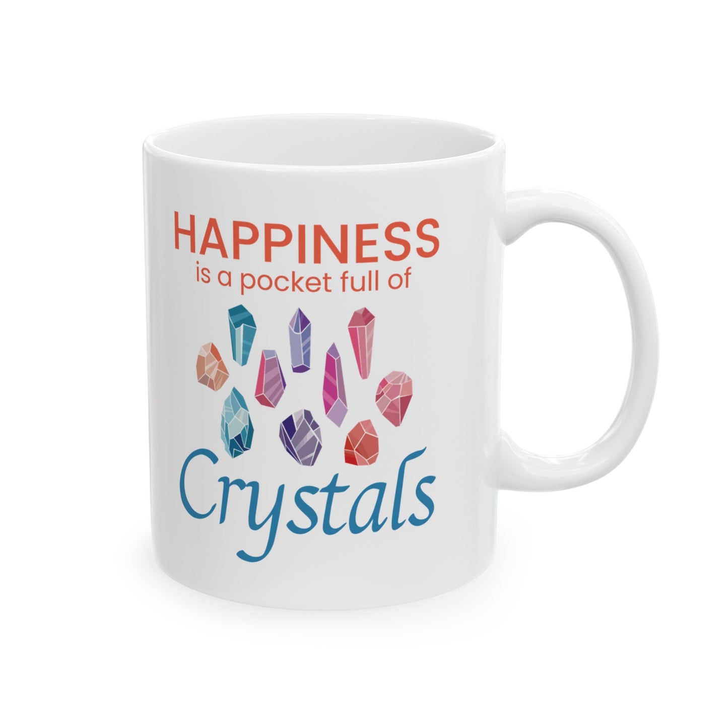 Rock Collector Mug Happiness Crystal Collection Mineralogy Enthusiast Gift
