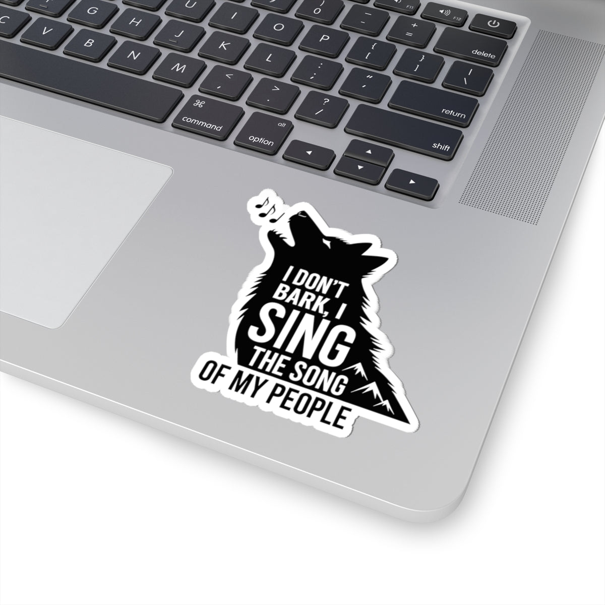 Singing Husky Sticker - Dramatic Howling Vinyl Decal for Siberian Dog Lovers