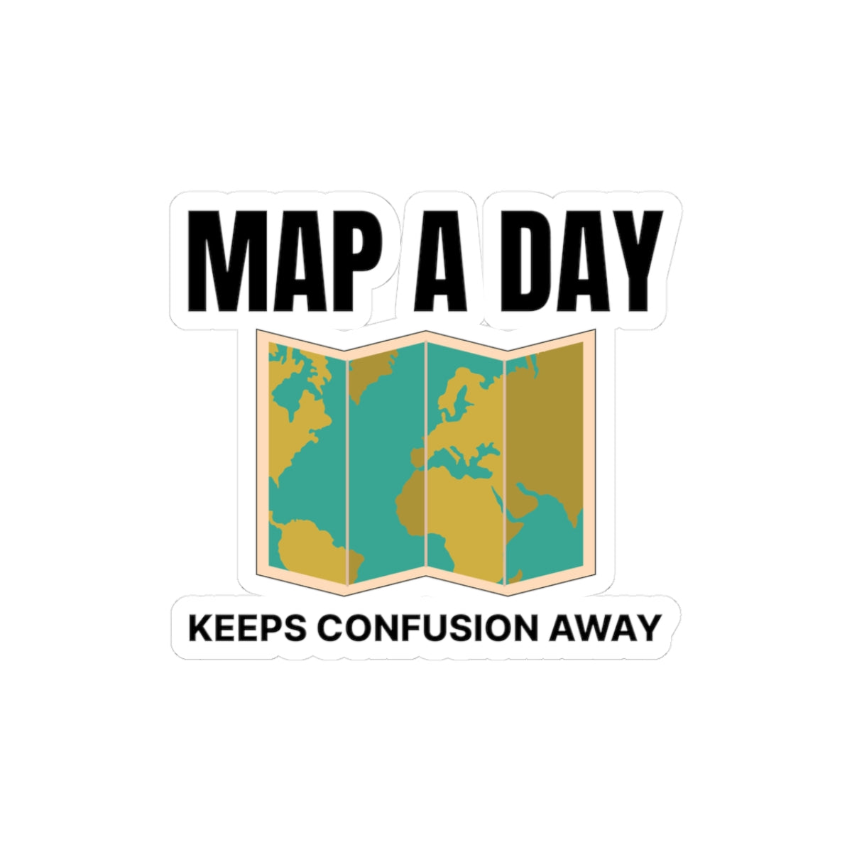 "Cartographer's Motto Sticker - Daily Mapping Vinyl Decal for GIS Professionals"