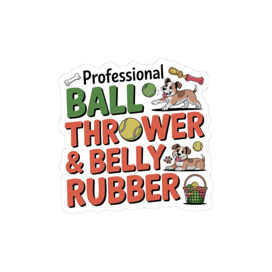 Funny Dog Training Sticker - Pet Professional Humor Vinyl Decal for Puppy Trainers Animal Lovers Canine Parents