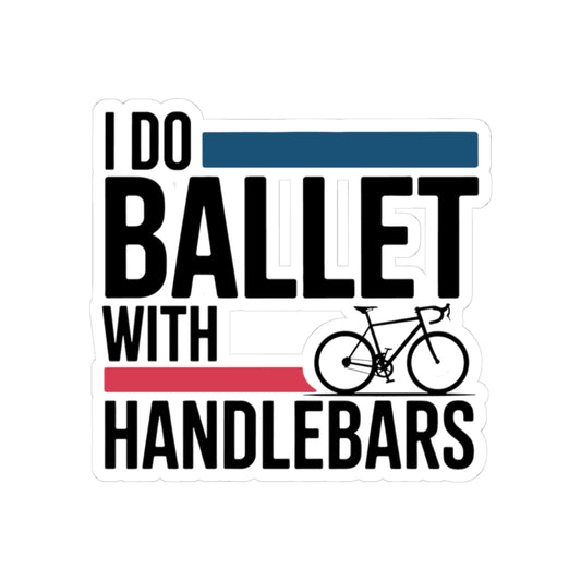 Funny Indoor Cycling Sticker - Gymnastic Bike Ballet Vinyl Decal for Rhythmic Cyclists, Coach, Athletes