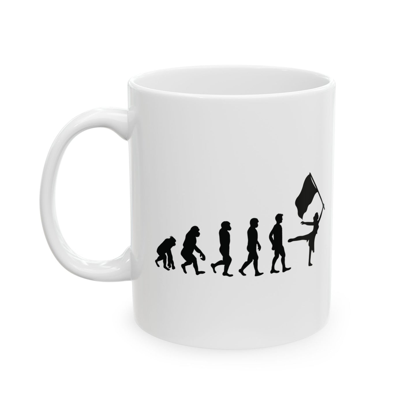 Color Guard Mug - Funny Evolution Design for Fans & Performers