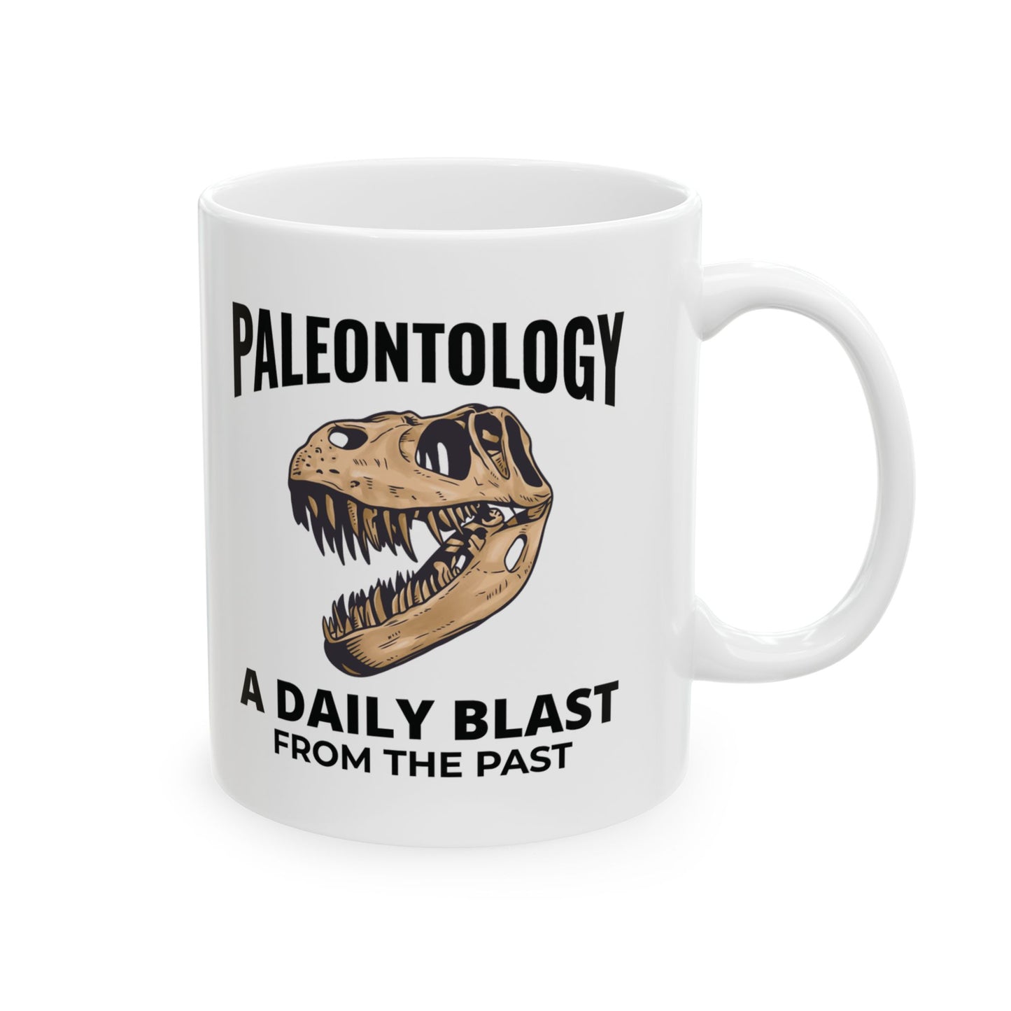 Dinosaur Fossil Mug T-Rex Skull for Paleontology Enthusiasts