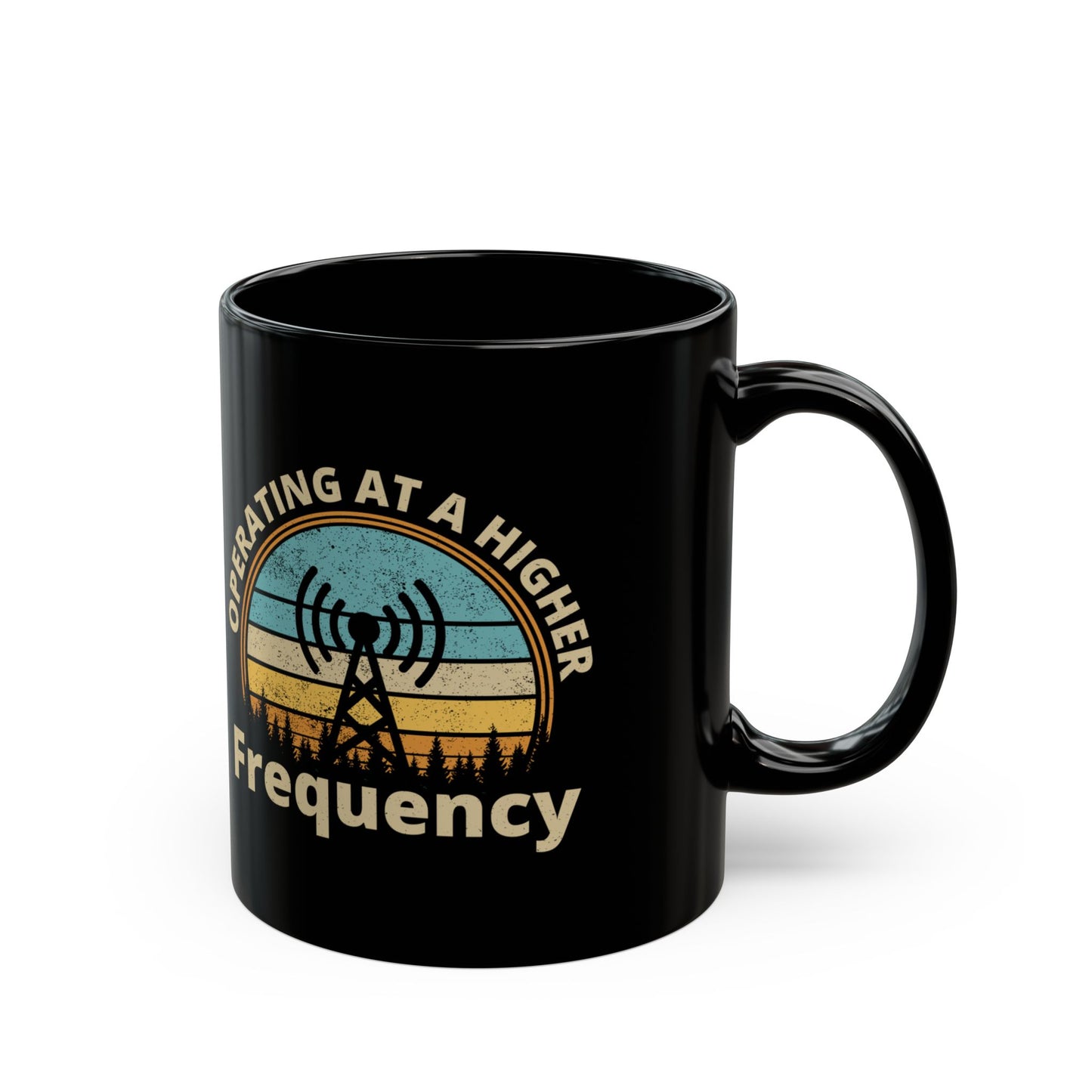 Amateur Ham Radio Operator Mug - Frequency Focus for RF Engineers & Hams 11 oz