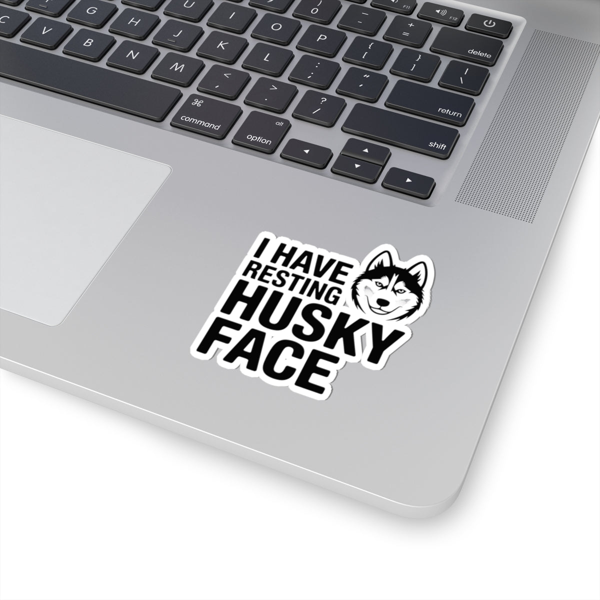 Resting Husky Face Sticker - Sassy Siberian Vinyl Decal for Dog Lovers