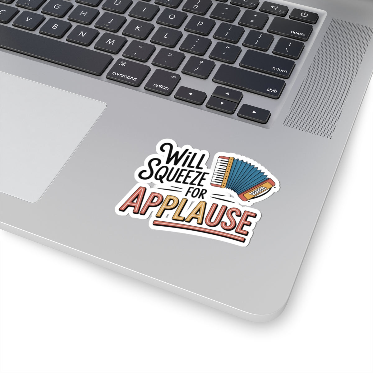 Squeezebox Sticker – Busker Humor Decal for Accordionists, Street Performers