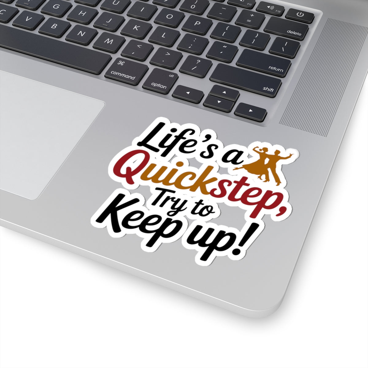 Quickstep Dance Sticker - Fast-Paced Life Vinyl Decal for Dancers, Energetic Performers