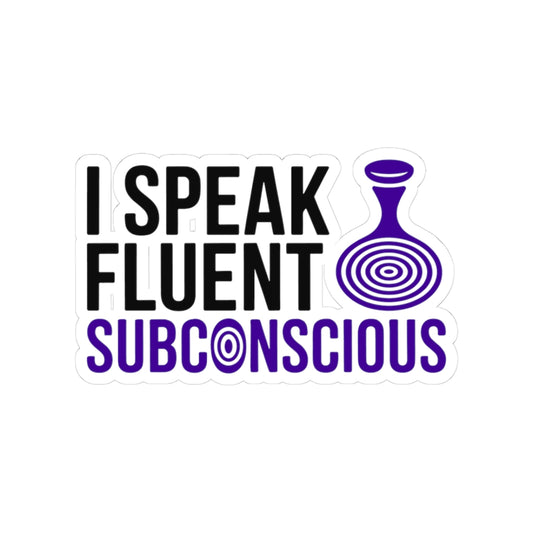 Hypnotist Language Sticker - Subconscious Communication Vinyl Decal for Hypnotists, Deep Mind Communicators