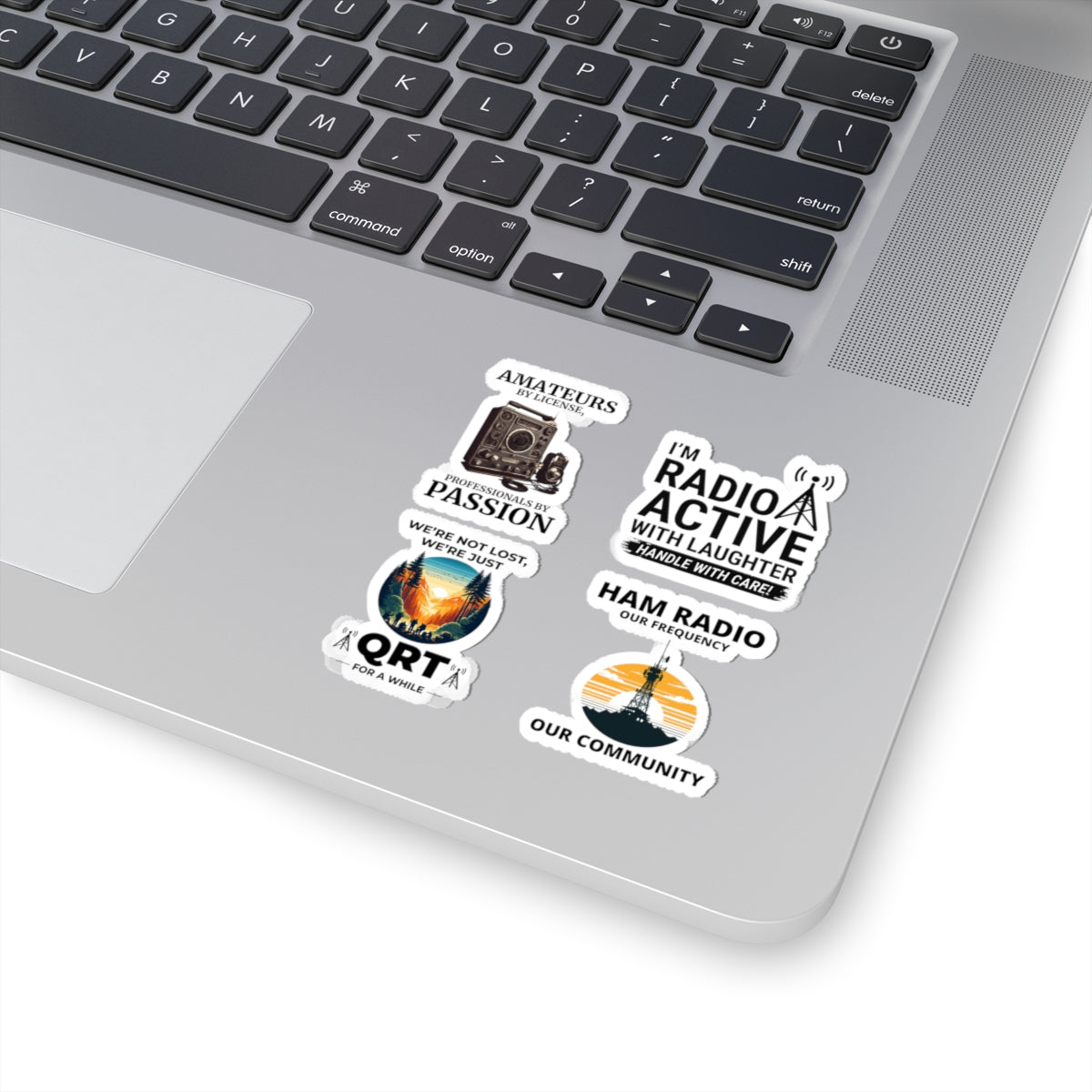 Ham Radio Sticker Pack – 4 PCS Funny Amateur Radio Decals for Licensed Operators Hobbyists