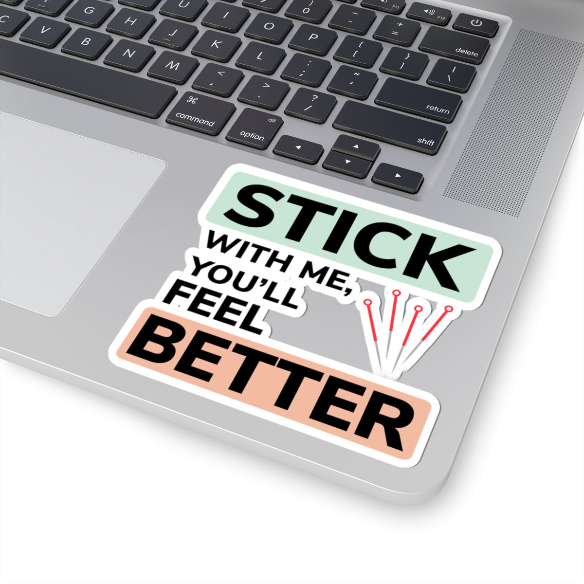 Acupuncture Wordplay Sticker - Healing Promise Vinyl Decal for Acupuncturists, TCM Practitioners